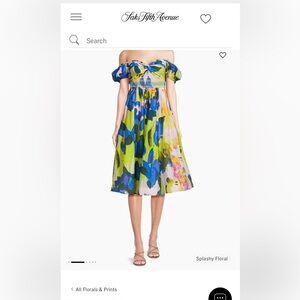 Hope of Flowers Floral Off-Shoulder Dress